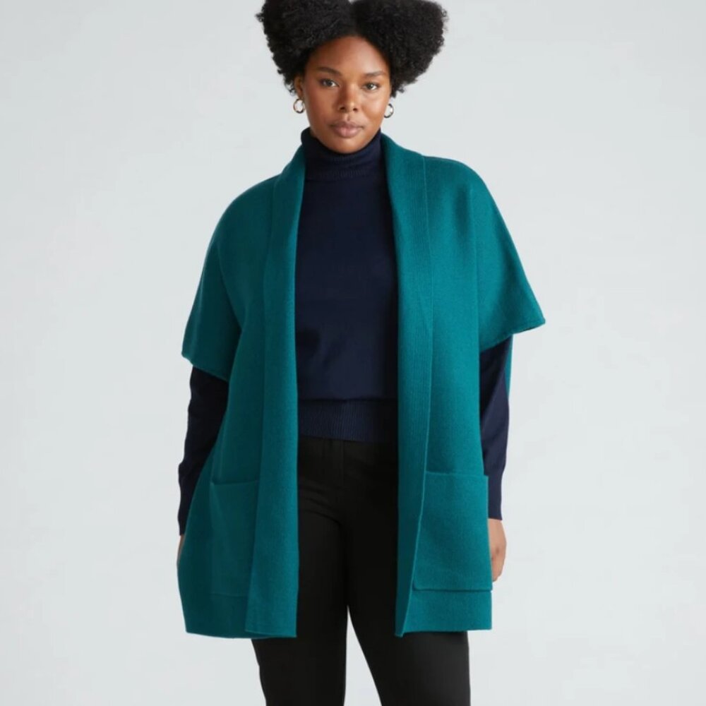 Universal Standard Short Sleeve Sweater Coat |  Size 14-16 | Tags Attached